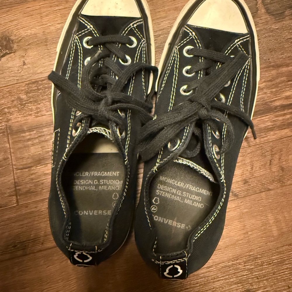 Converse Fragment Design x Moncler x Chuck 70 Low Black size mens 6,5 womens 7,5 - Picture 5 of 10
